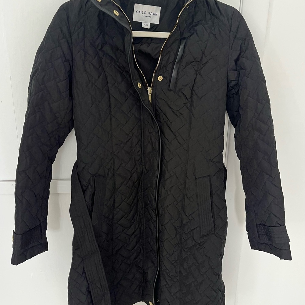 Cole Haan Women's Black Puffer Coat